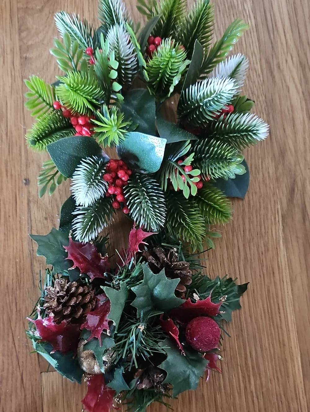 Vintage Christmas Decor Bundle Lighted Treetop, PlasticCandleRings, Elf, Baskets